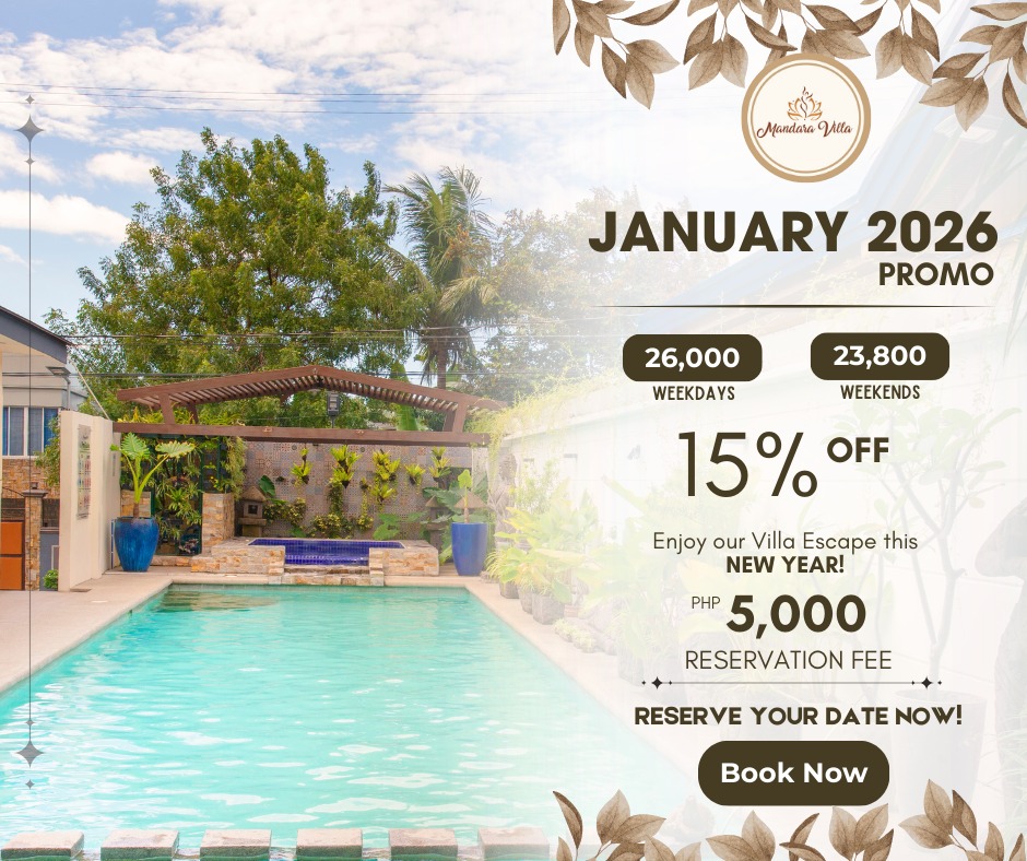 Wide daytime pool shot with pergola covered in tropical plants and the jacuzzi alcove visible